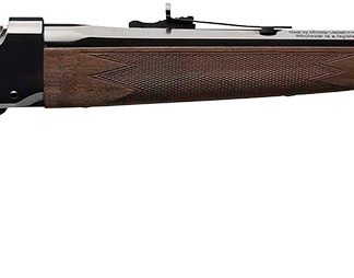 Winchester Guns 524100104 Model 1885 Low Wall Hunter 22 WMR 1rd 24″ Octagon Barrel Brushed Polish Blued Rec Satin Walnut Fixed Pistol Grip Stock Right Hand (Full Size)