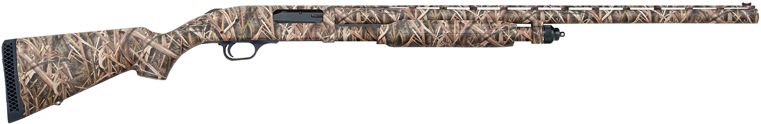 Mossberg 63521 835 Ulti-Mag 12 Gauge 5+1 3.5″ 28″ Vent Rib Barrel, Dual Extractors, Overall Mossy Oak Shadow Grass Blades, Synthetic Stock, Fiber Optic Sight, Includes Accu-Mag Chokes
