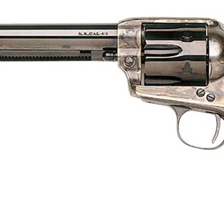 Taylors & Company 550907 1873 Cattleman SAO 45 Colt (LC) Caliber with 7.50″ Blued Finish Barrel, 6rd Capacity Blued Finish Cylinder, Color Case Hardened Finish Steel Frame & Walnut Grip