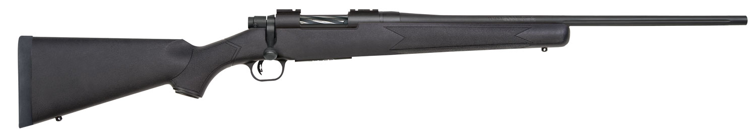 Mossberg 27864 Patriot 308 Win 5+1 22″ Fluted Barrel w/Recessed Match Crown, Matte Blued Metal Finish, Spiral-Fluted Bolt, Synthetic Stock, Drop Box Magazine, Adjustable LBA Trigger