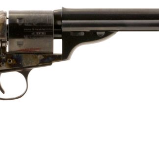 Taylors & Company 550695 1860 Open-Top 38 Special Caliber with 7.50″ Blued Finish Barrel, 6rd Capacity Blued Finish Cylinder, Color Case Hardened Finish Steel Frame & Walnut Army Size Grip