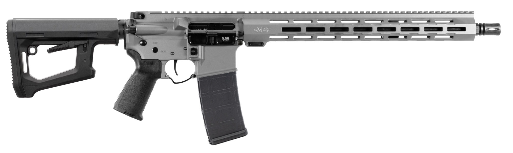 APF 5.56 NATO FURY 16 BULL SHARK GRY MLOK