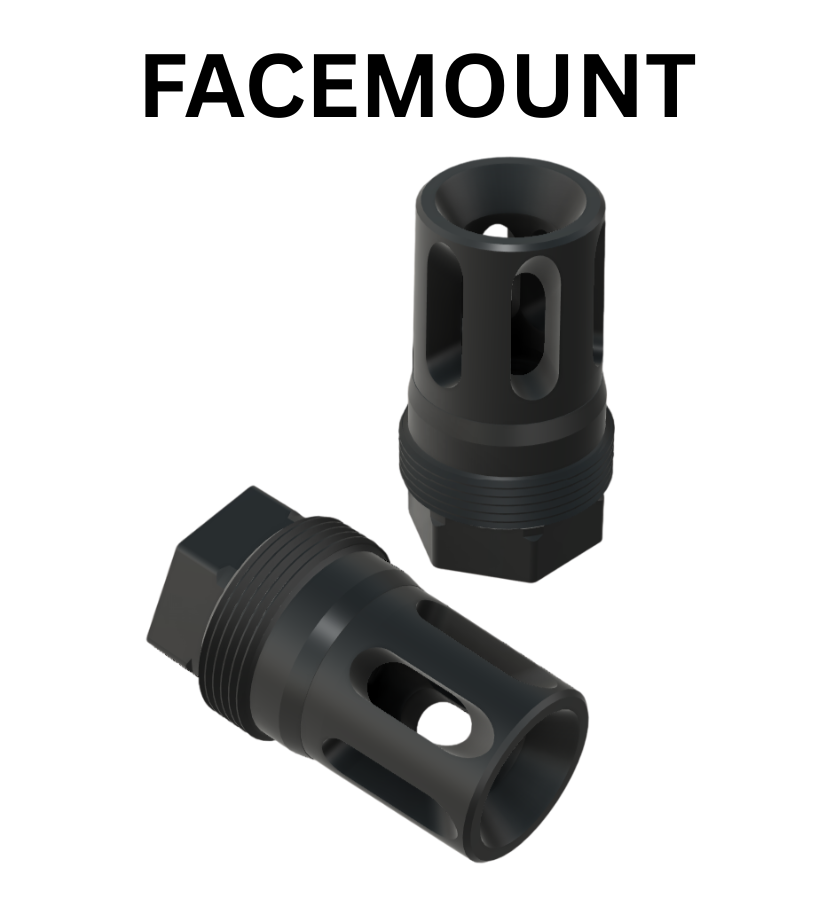 Comstock Facemount – Compact Flash Hider (1/2-28) Plan-B Suppressor Mount