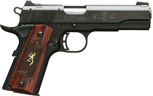 BROWNING 1911-22 MEDALLION – 22LR 4.25″FS BLACK/ROSEWOOD
