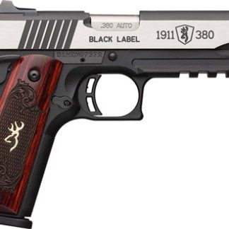 BROWNING 1911-380 BLACK LABEL – MEDALLION PRO 4.25″FS W/ RAIL
