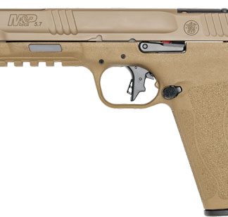 S&W M&P 5.7 NO THUMB SAFETY 5″ – 2-22 RD MAGS OPTIC CUT FDE