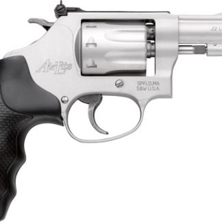 S&W 317 AIRLITE 22LR 3″ AS – SS 8-SHOT HI-VIZ RUBBER