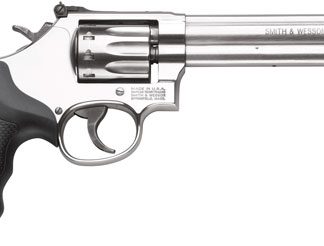 S&W 617 22LR 6″ AS 10-SHOT – STAINLESS STEEL RUBBER