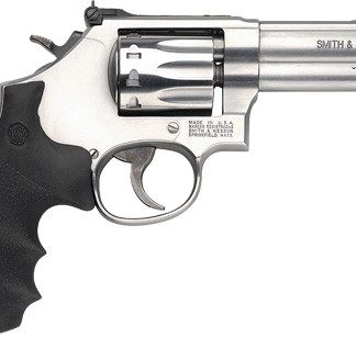 S&W 617 22LR 4″ AS 10-SHOT – STAINLESS BLACK RUBBER