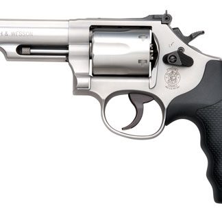S&W 66 357 MAG 4.25″ ADJ – 6-SHOT STAINLESS RUBBER