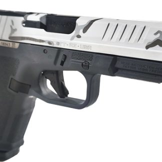 RUGER RXM 9MM LUGER 4″ ADJ – 15-SHOT WHITE CAMO SLIDE