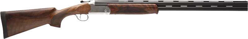 STEVENS 555E O/U 16GA 28″ MC5 – SILVER ENGRAVED/WALNUT