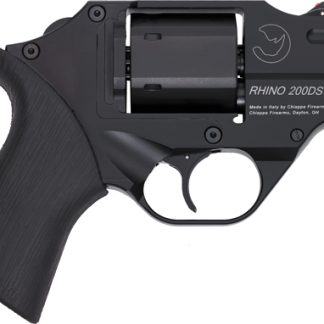 CHIAPPA RHINO 200D DAO 357MAG – 2″ FS BLACK/RUBBER W/HOLSTER.
