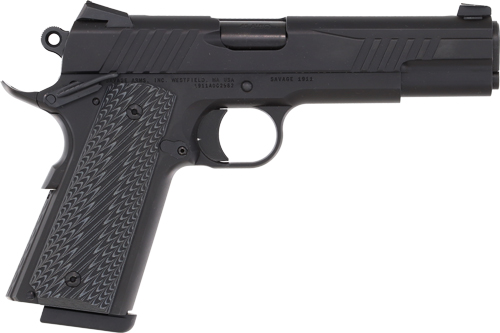 SAVAGE 1911 45ACP 5″ BLACK – ADJ REAR SIGHT 8RD G10 GRIP