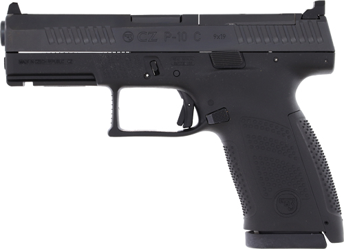 CZ P-10 C OR 9MM FS 15-SHOT – REVERSIBLE MAG CATCH BLACK - Image 2