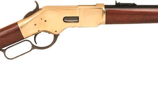 CIMARRON 1866 YELLOWBOY 45LC – 16″ BRASS/BLUED WALNUT