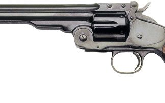 CIMARRON NO.3 SCHOFIELD 44-40 – 7″ FS BLUED WALNUT