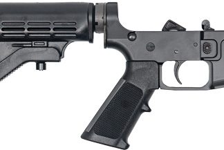 GLFA LOWER GROUP AR-15 5.56MM – W/ADJUSTABLE STOCK BLACK
