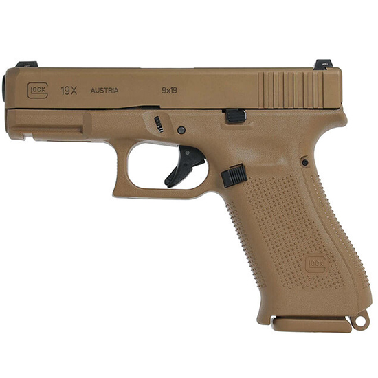 GLOCK 19X GEN5 9MM 4.02 COYOTE BROWN NS 17/19RD