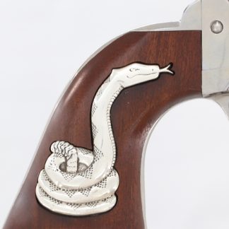 CIMARRON MAN W/NO NAME 357 MAG – FRONTIER 4.75″ SILVER SNAKE