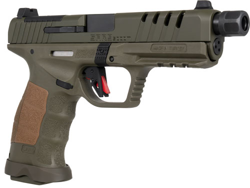 SAR USA SAR9 SOCOM 9MM – 5.2″ BBL 17/21 RD MAG SF GREEN