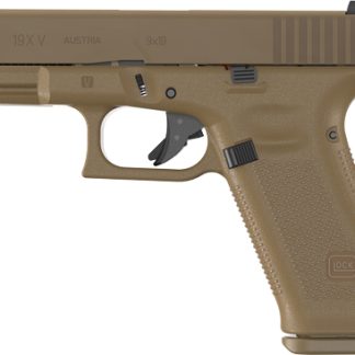 GLOCK 19X V NIGHT SIGHTS – 10-SHOT FDE