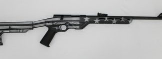 Citadel CIT22LRBLTUSG Trakr .22LR Bolt Action Rifle 18″ 5+1 US Flag Grayscale
