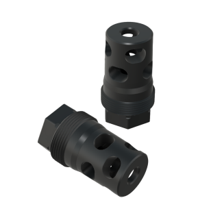 Comstock Muzzle Brake (1/2-28, 5.56 bore) Plan-B Compatible Suppressor Mount