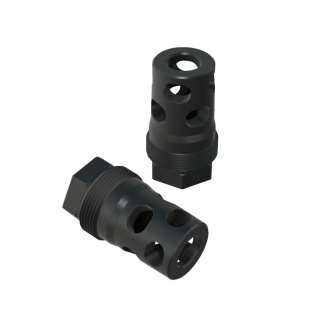Comstock Muzzle Brake (1/2-28, 9mm bore) Plan-B Compatible Suppressor Mount