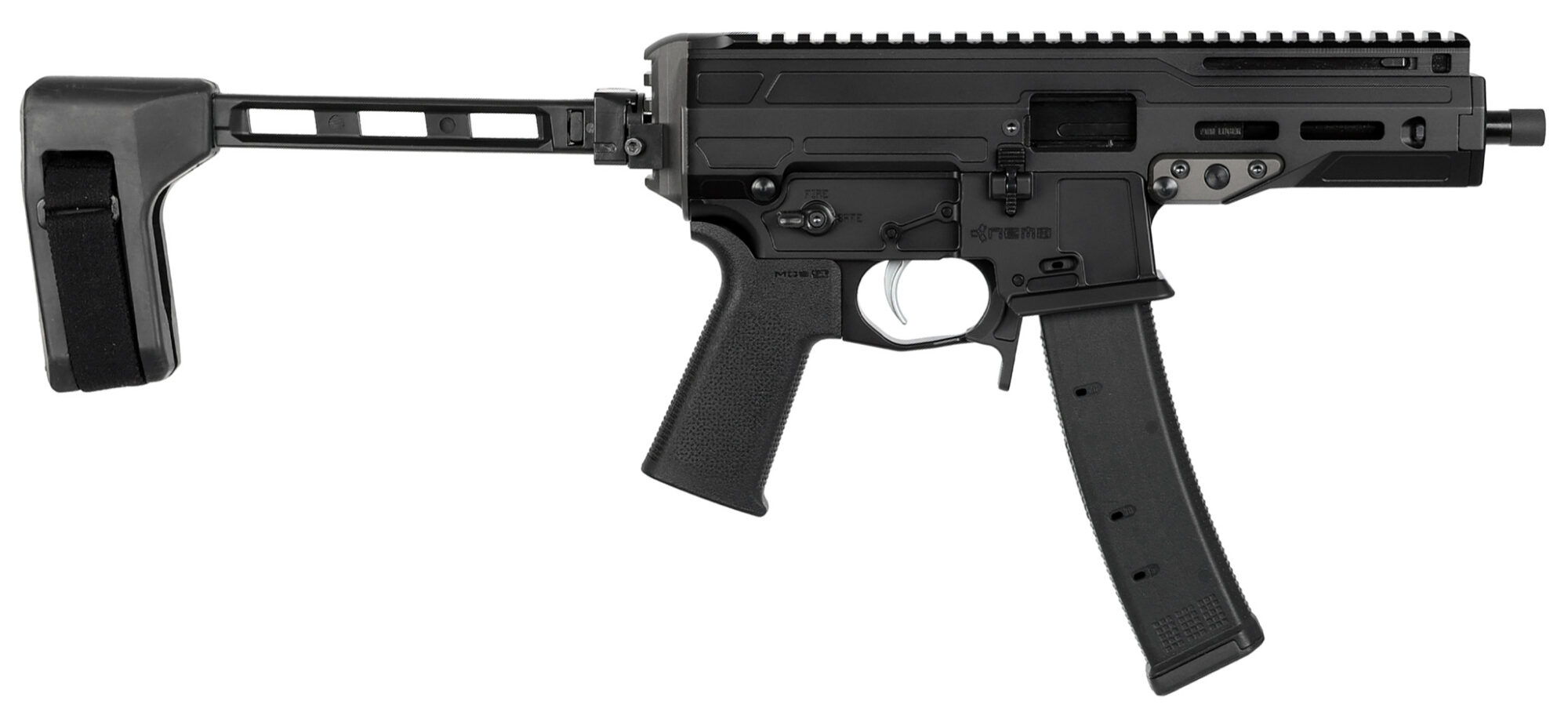 NEMO OMEN MONGOOSE 9MM W BRACE THREADED