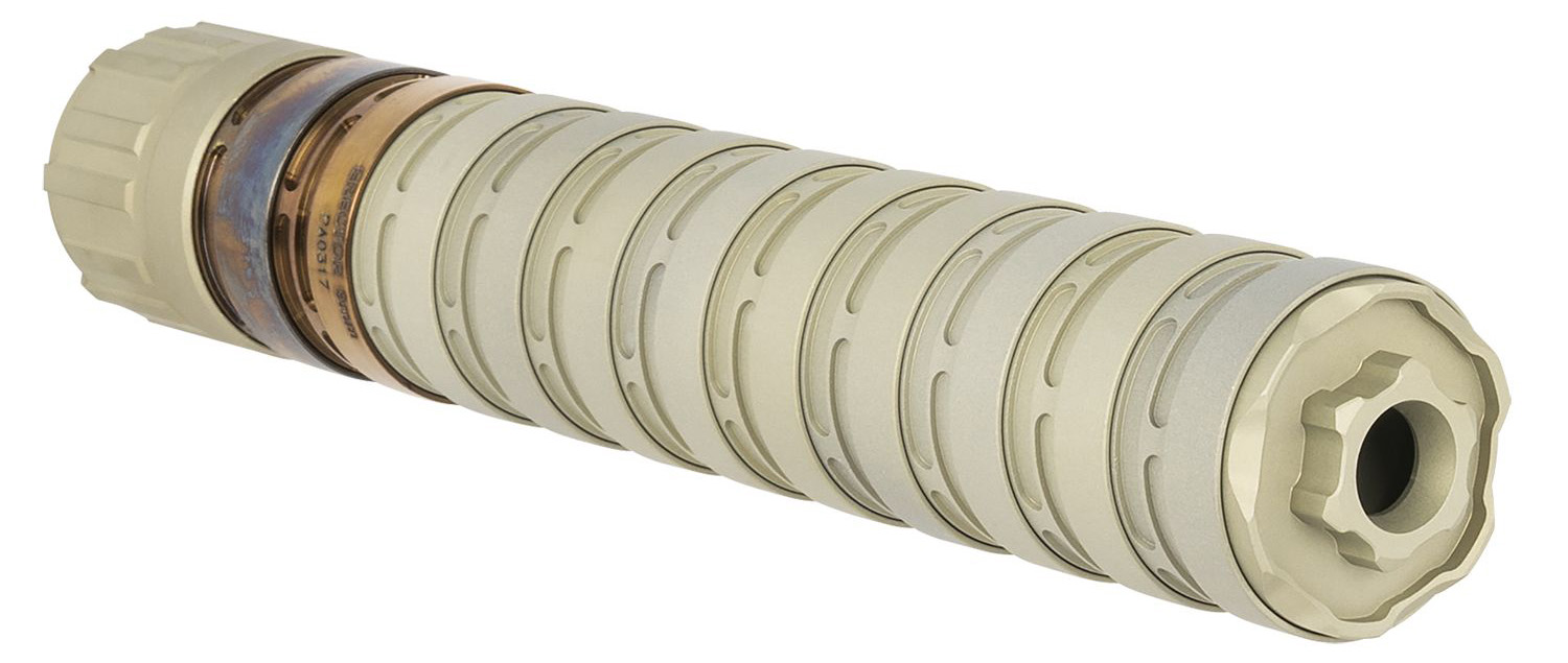 Q SUPPRESSOR ERECT9R 9MM ALUM SS 8.7 CLEAR