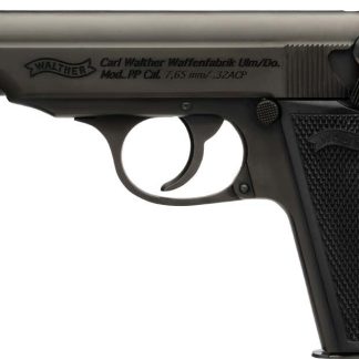 WAL PP SD 32ACP THREADED BLK WITH PANEL GRIP 8RD