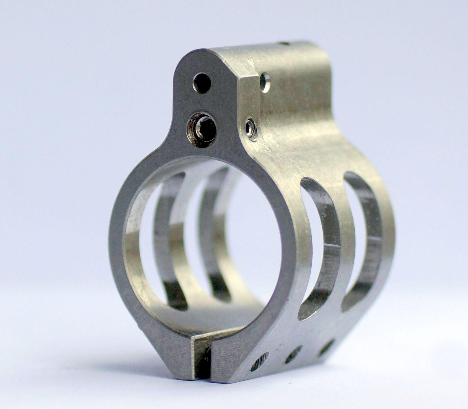 Wojtek Weaponry .875 Stainless Adjustable Low-Profile Clamp Gas Block