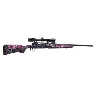 Savage Arms Axis II XP Compact Rifle 6.5 Creedmoor 4/rd 20″ Barrel Muddy Girl Pink with Stock