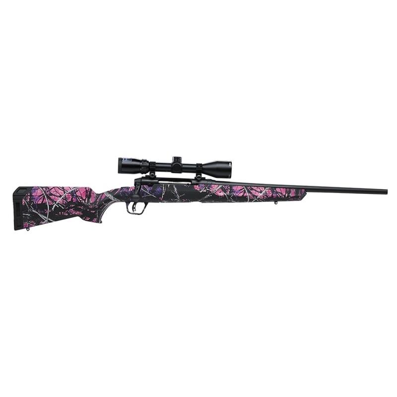 Savage Arms Axis II XP Compact Rifle 6.5 Creedmoor 4/rd 20″ Barrel Muddy Girl Pink with Stock