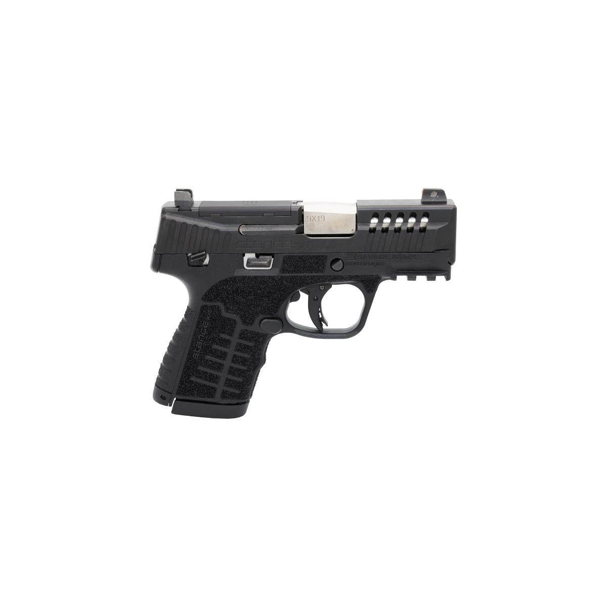 Savage Stance XR MC9MS Handgun 9mm Luger 10(1)&13(1)rd Magazines 3.2″ Barrel Black Night Sights Manual Safety