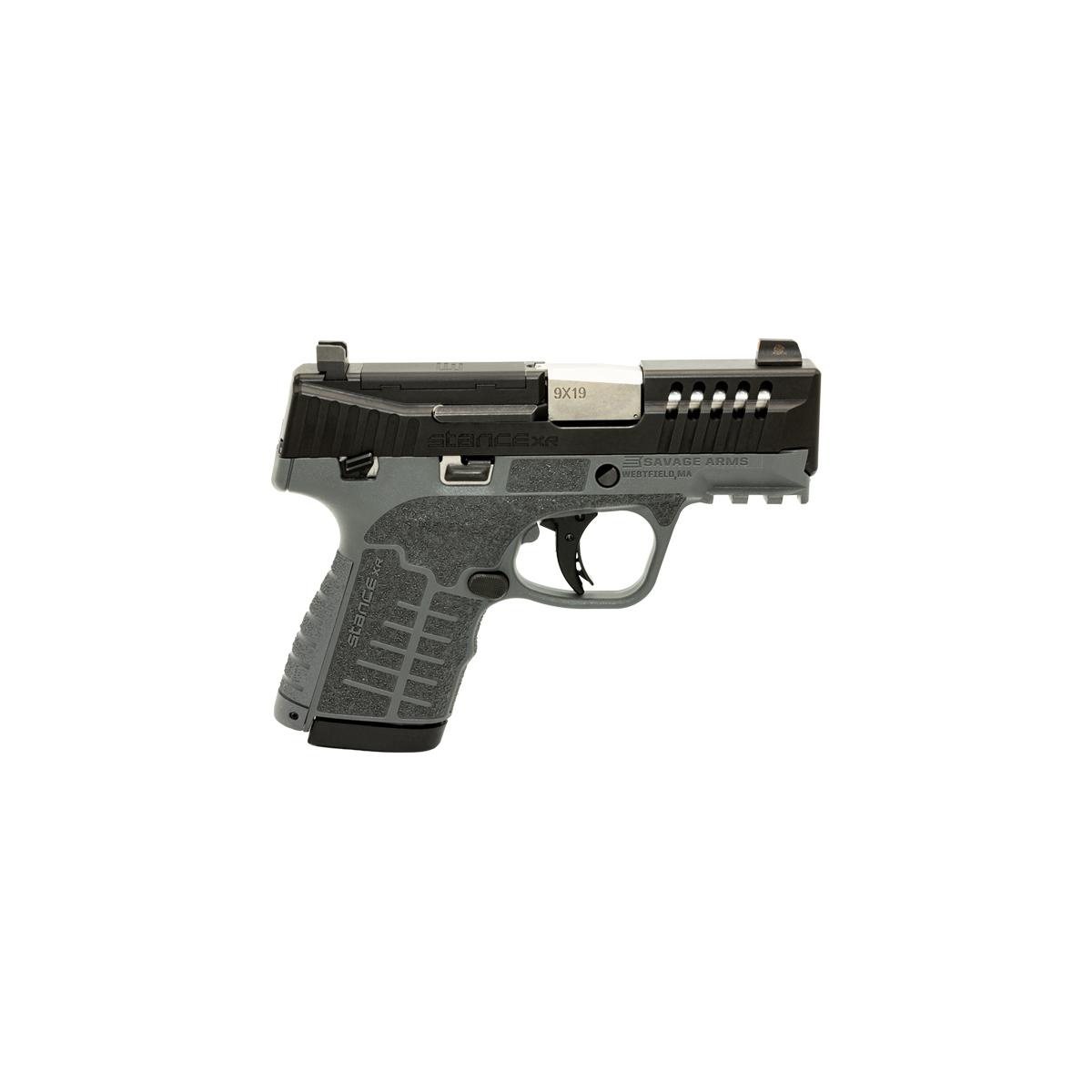 Savage Stance XR MC9MS Handgun 9mm Luger 10(1)&13(1)rd Magazines 3.2″ Barrel Gray Manual Safety