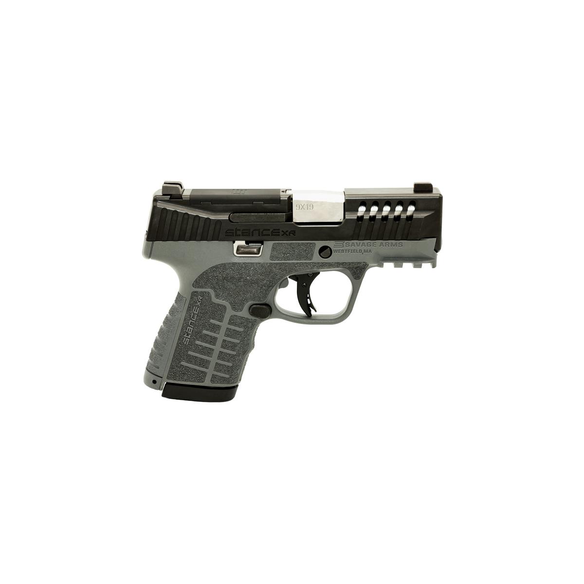 Savage Stance XR MC9 Handgun 9mm Luger 10(1)&13(1)rd Magazines 3.2″ Barrel Gray No Safety