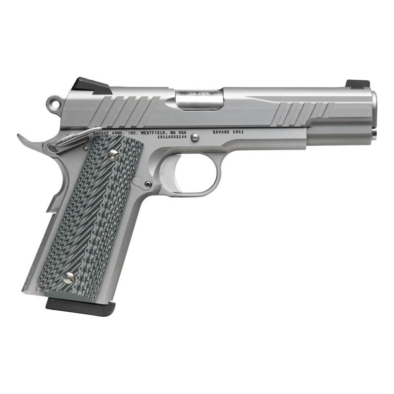 Savage 1911 Gov’t Style Handgun .45 Auto 8rd Magazines (2) 5″ Barrel Stainless Steel