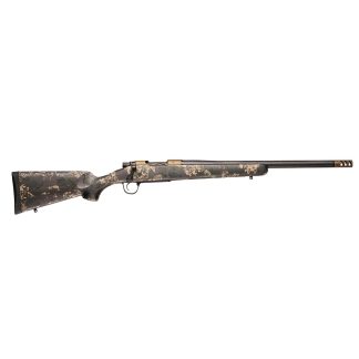Christensen Arms Ridgeline FFT Rifle 22 Creedmoor 4rd Capacity 20″ Threaded Carbon Fiber Barrel Burnt Bronze w/Green & Tan Accented Stock