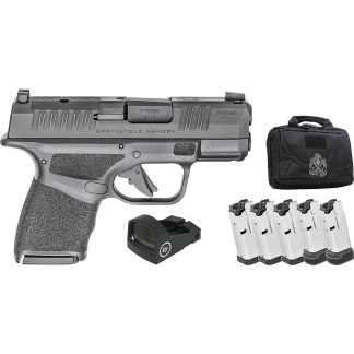 Springfield Gear Up 2025 Hellcat Optic Ready Micro Compact 9mm Luger 11(1)&13(4)rd Magazines 3″ Barrel Black Bag CT-1500