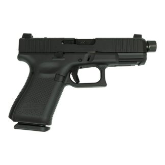 Glock V-Series Model 19 Black Cerakote Handgun 9mm Luger 15rd Magazines (3) 4.6″ Threaded Barrel Black Austria Made