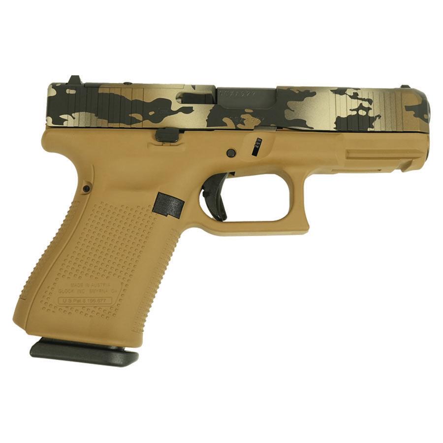Glock V-Series Model 19 Optic Ready & Ported Handgun 9mm Luger 15rd Magazines (3) 4″ Ported Barrel FDE Multi-Cam Cerakote Austria