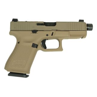 Glock V-Series Model 19 FDE Cerakote Handgun 9mm Luger 15rd Magazines (3) 4.6″ Threaded Barrel Austria Made