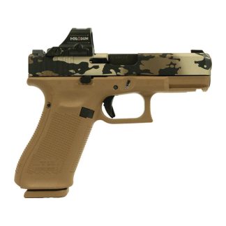 Glock V-Series Model 19x OR Camo Handgun 9mm Luger 17rd Magazines (3) 4.02″ Quad Ported Barrel w/Holosun 407C X2