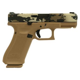 Glock V-Series Model 19x OR Camo Handgun 9mm Luger 17rd Magazines (3) 4.02″ Quad Ported Barrel