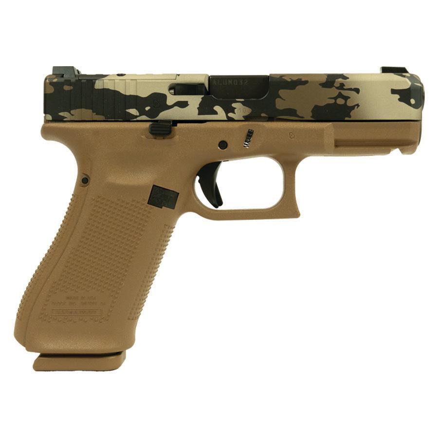 Glock V-Series Model 19x OR Camo Handgun 9mm Luger 17rd Magazines (3) 4.02″ Quad Ported Barrel