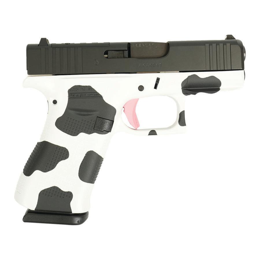 Glock 43X “Cow” Hydro Dipped Handgun 9mm Luger 10rd Magazines(2) 3.4″ Barrel Accessory Rail USA Made