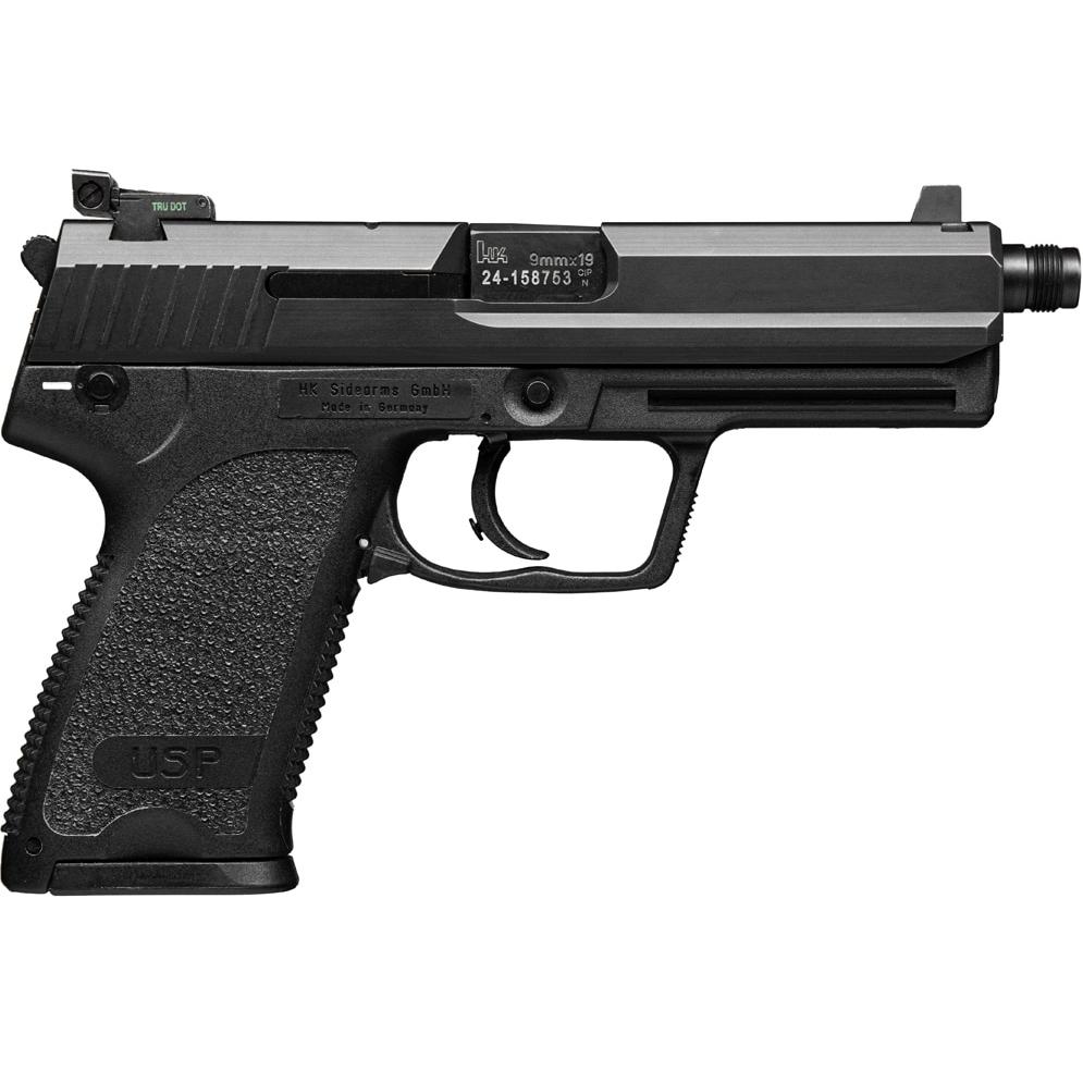 H&K USP45 Tactical Handgun .45 Auto 10rd Magazines(2) 5.09″ Threaded Barrel V1 DA/SA Decocking Lever