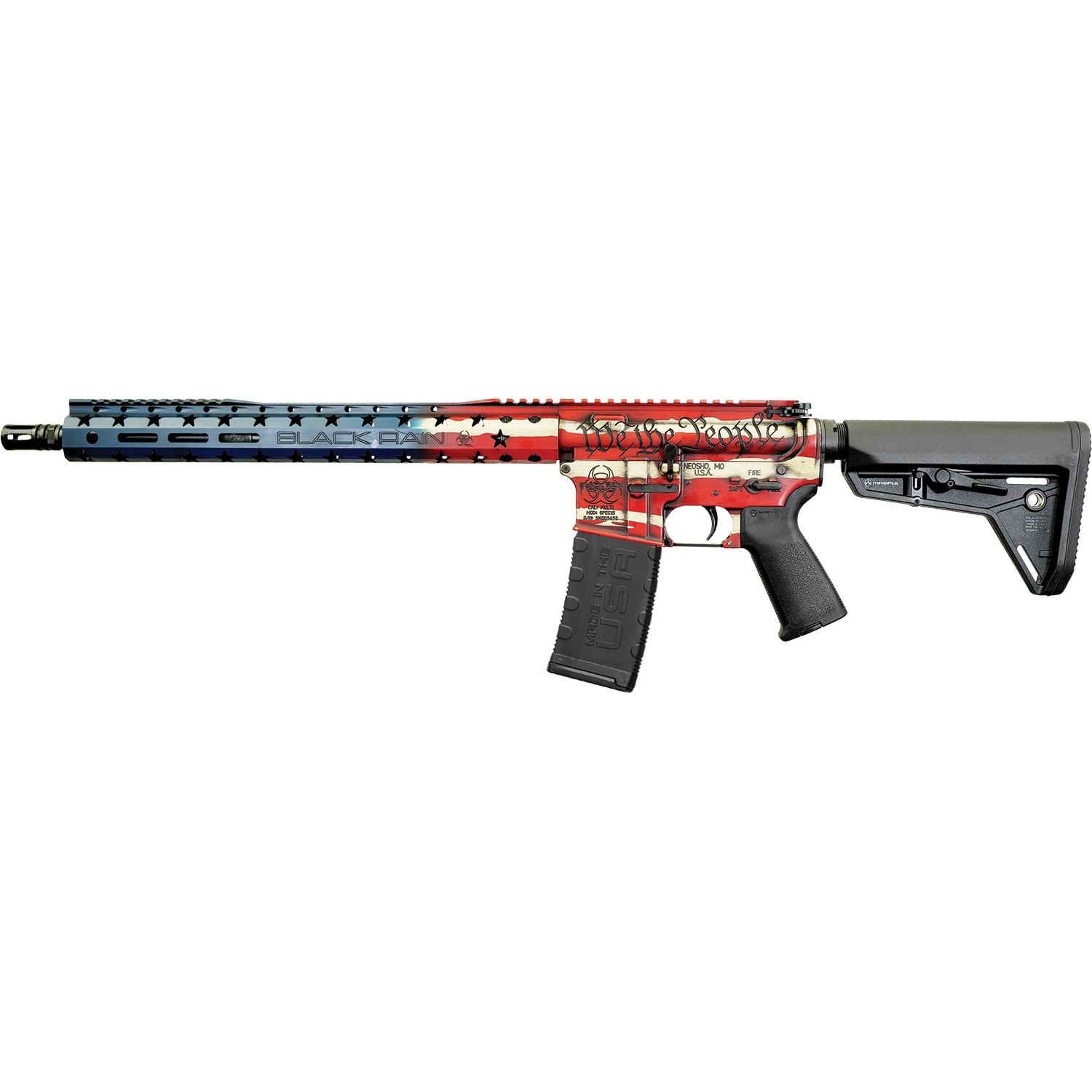 Black Rain Ordnance Spec+ Patriot Rifle 5.56mm 30rd Magazine 16″ Barrel Old Glory “We the People” Finish